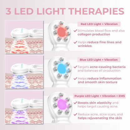 LED Light Facial Acupressure Massager