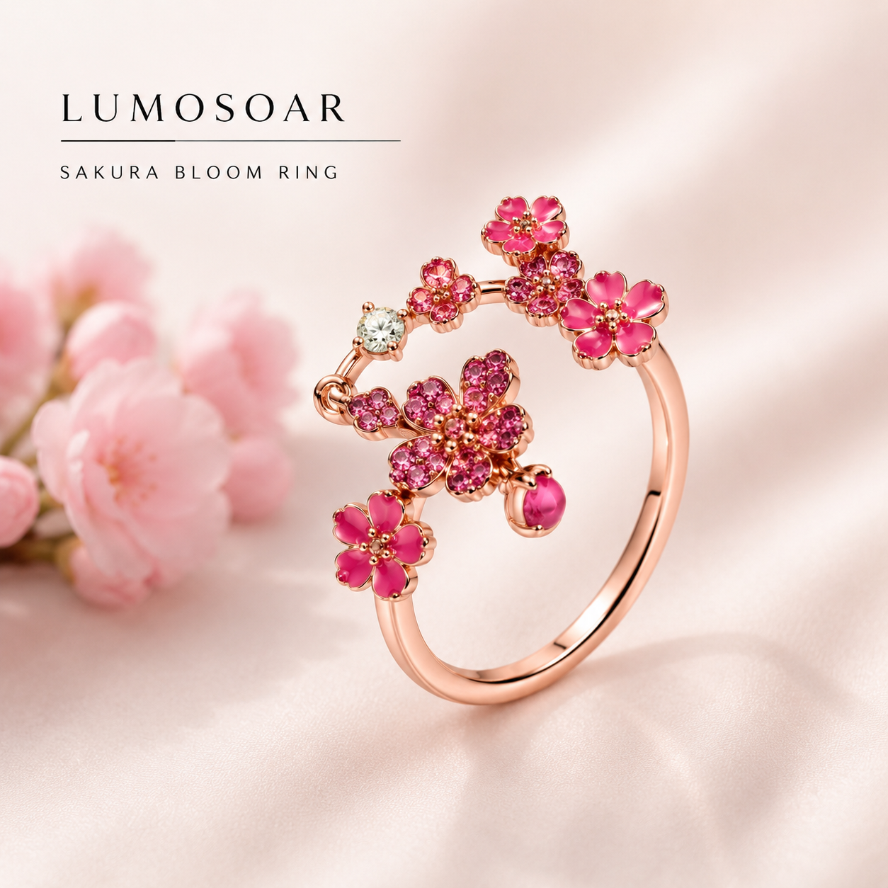 Lumosoar Sakura Bloom Ring