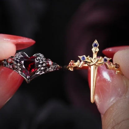 Lumosoar Sword & Heart Ring Set