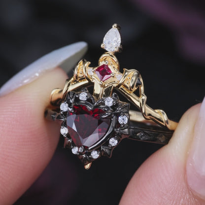 Lumosoar Sword & Heart Ring Set